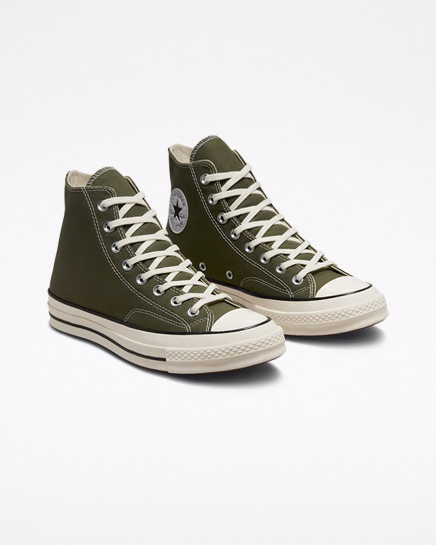 Tenisi Inalti Dama Converse Chuck 70 Panza Masline Verzi Negrii | RO 0JIRA579